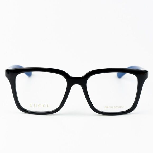 NEW Gucci GG1738O 004 Black Blue Unisex Square Eyeglasses GG 1738O - Picture 1 of 10